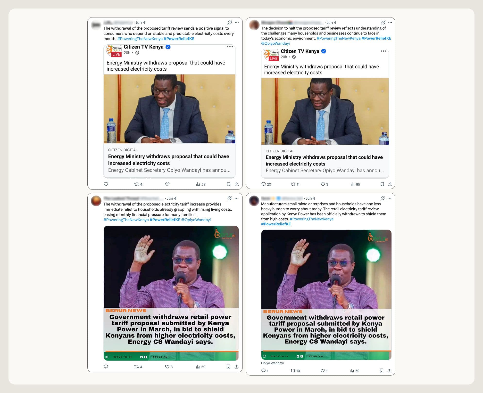 Schéma : publications générées par lots restant au sein du réseau de faux comptes.